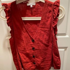 Madewell cropped muscle tank